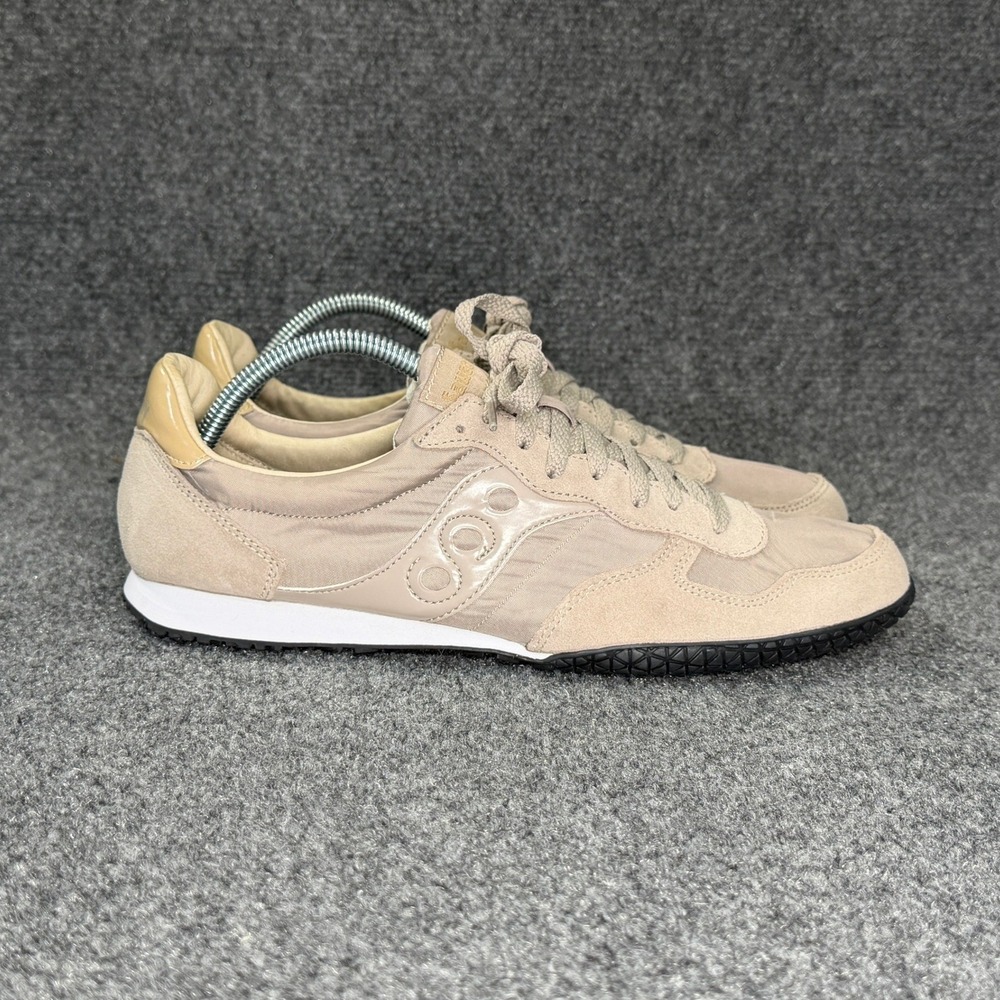 Saucony Bullet Running Shoes Men's 10 Tan Suede Retro Athletic Classic Sneakers‎